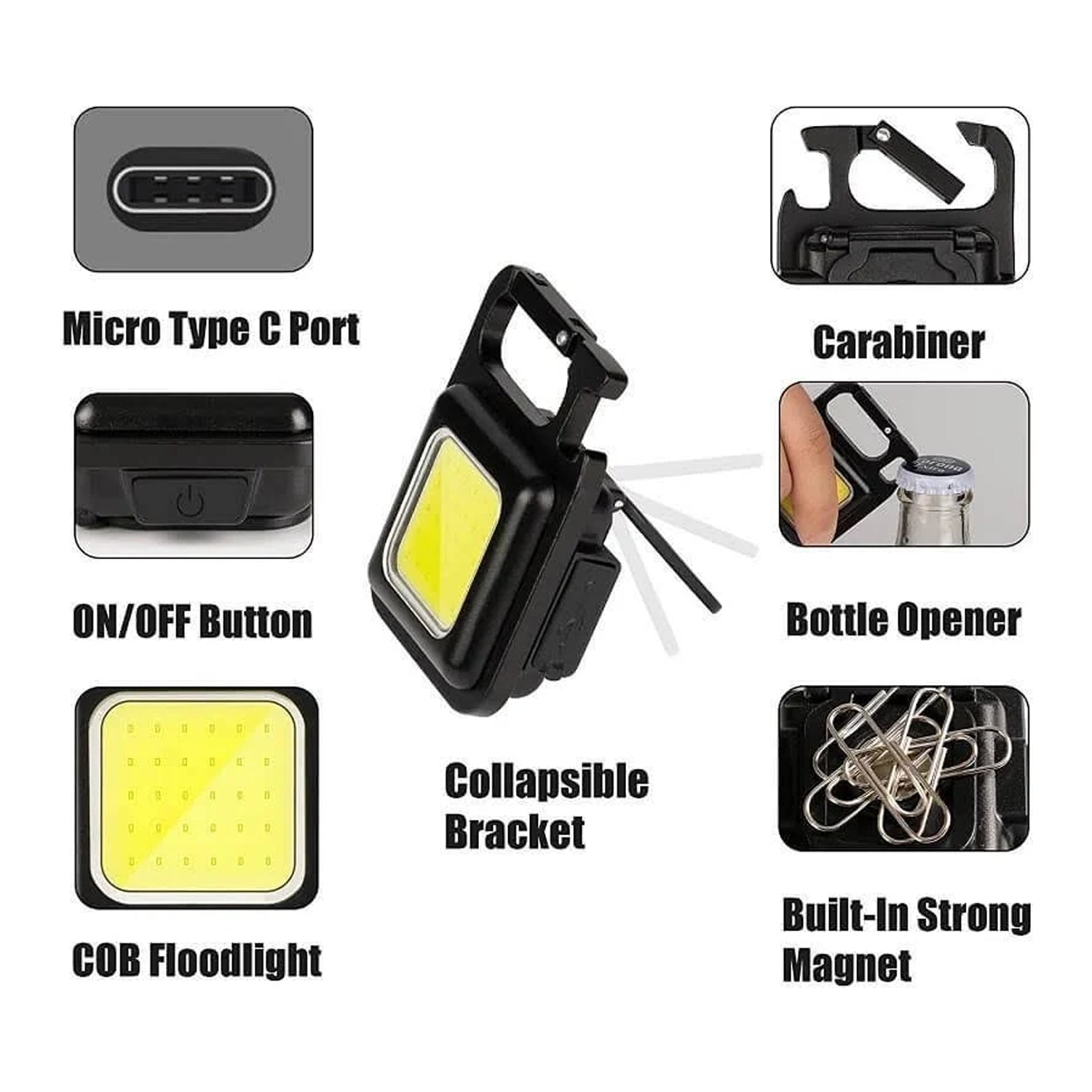 Rechargeable LED Key Chain 